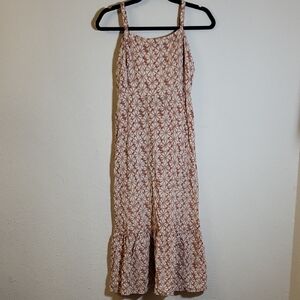 Gap Maxi Sundress Tan And White Size 12